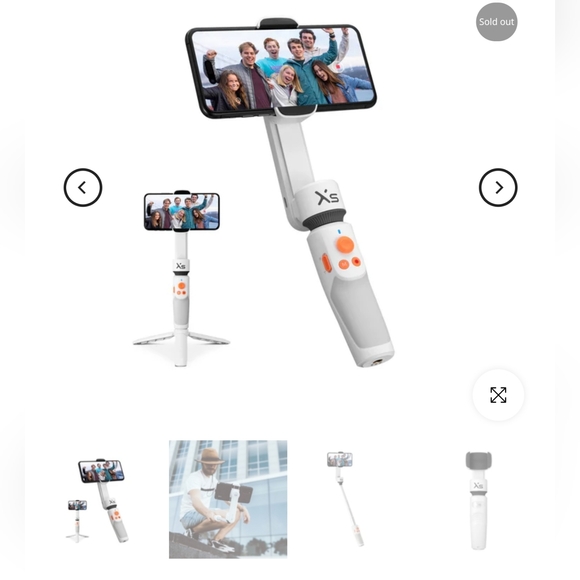 Zhiyun Smooth Xs white smart phone stabilizer gimbal - Picture 2 of 5